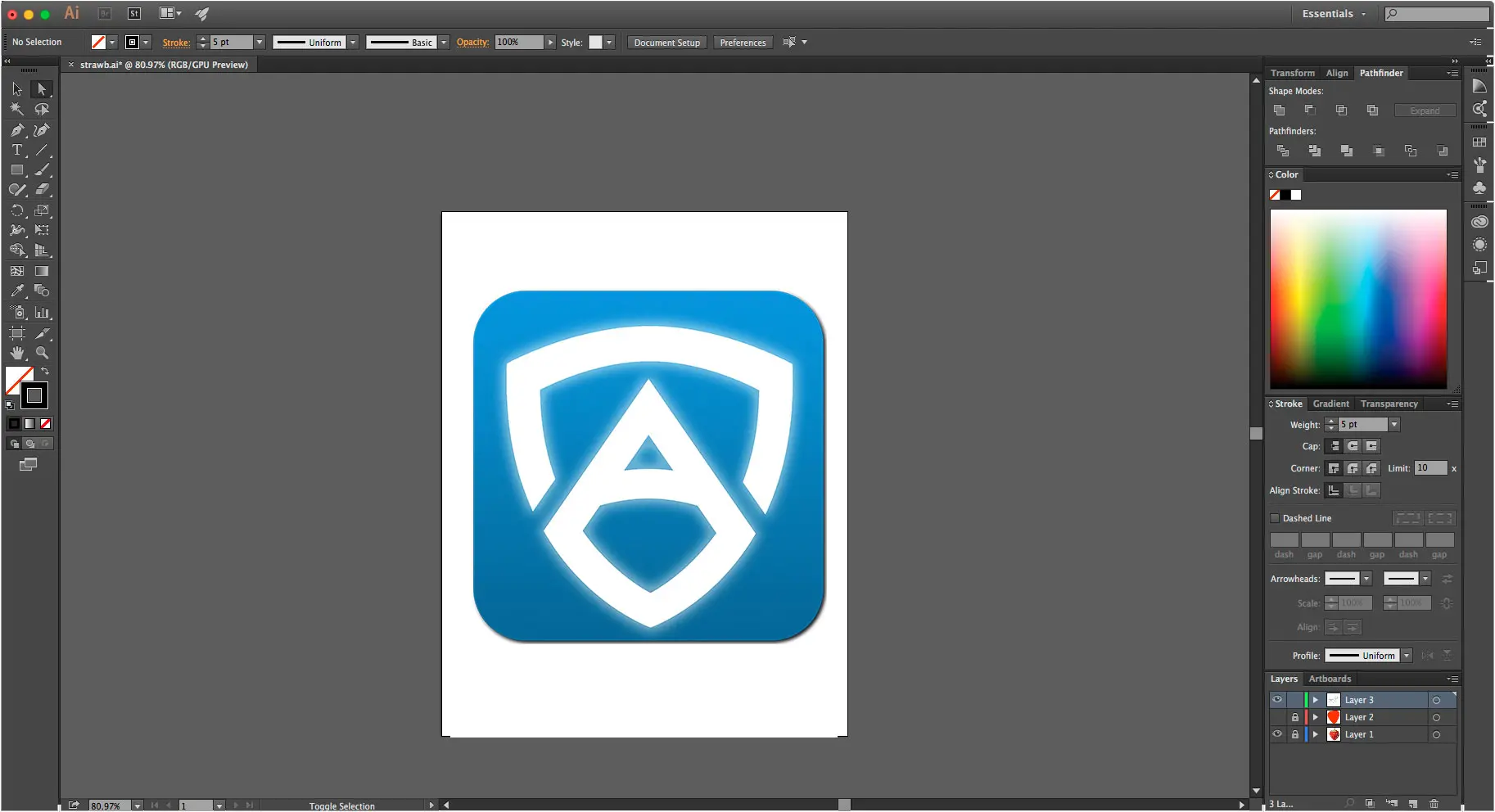 Adobe illustrator: create icon..