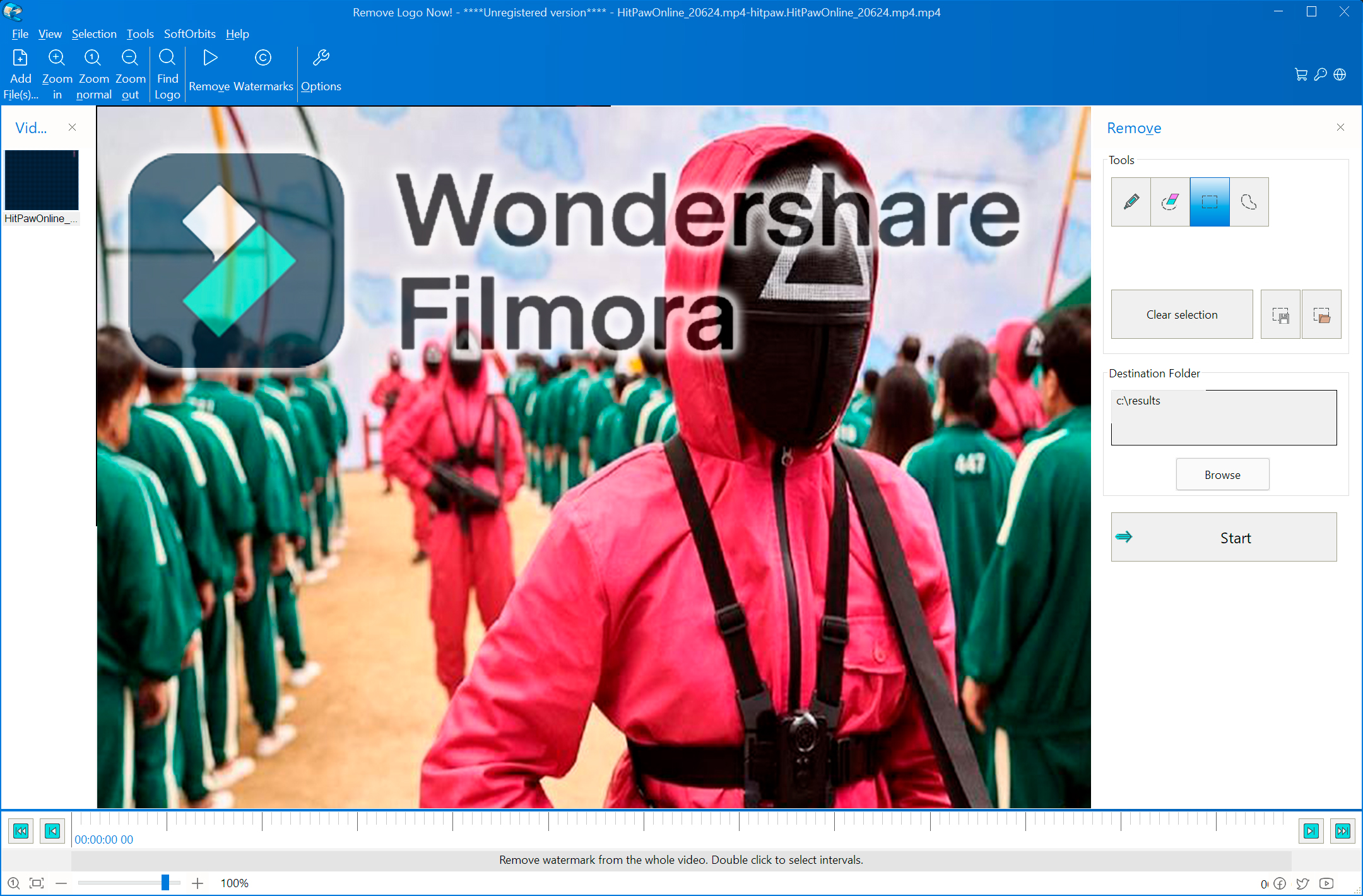 Với Filmora Watermark Remover, bạn không cần phải lo lắng về dấu chân của phần mềm chỉnh sửa video trên sản phẩm của mình nữa. Hãy xem hình ảnh liên quan đến phần mềm này và cảm nhận sự thay đổi đáng kinh ngạc của chúng tôi!