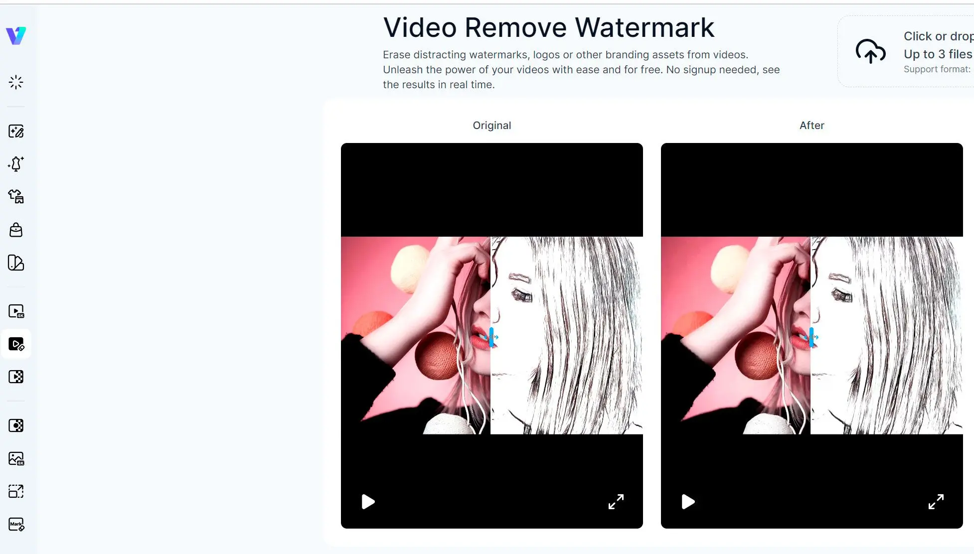 Vmake.ai waint until watermark is removed..