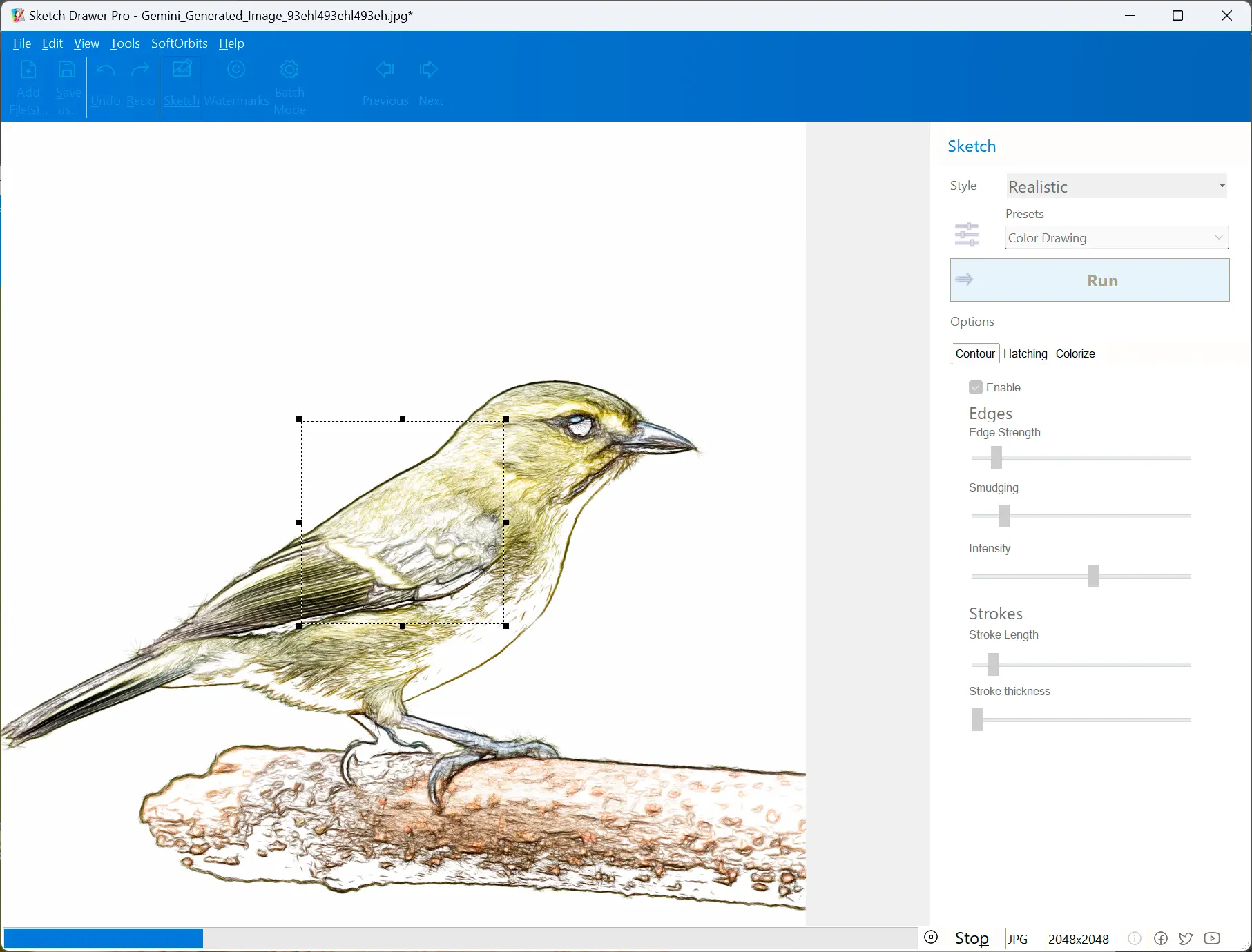 Convert photo to sketch.