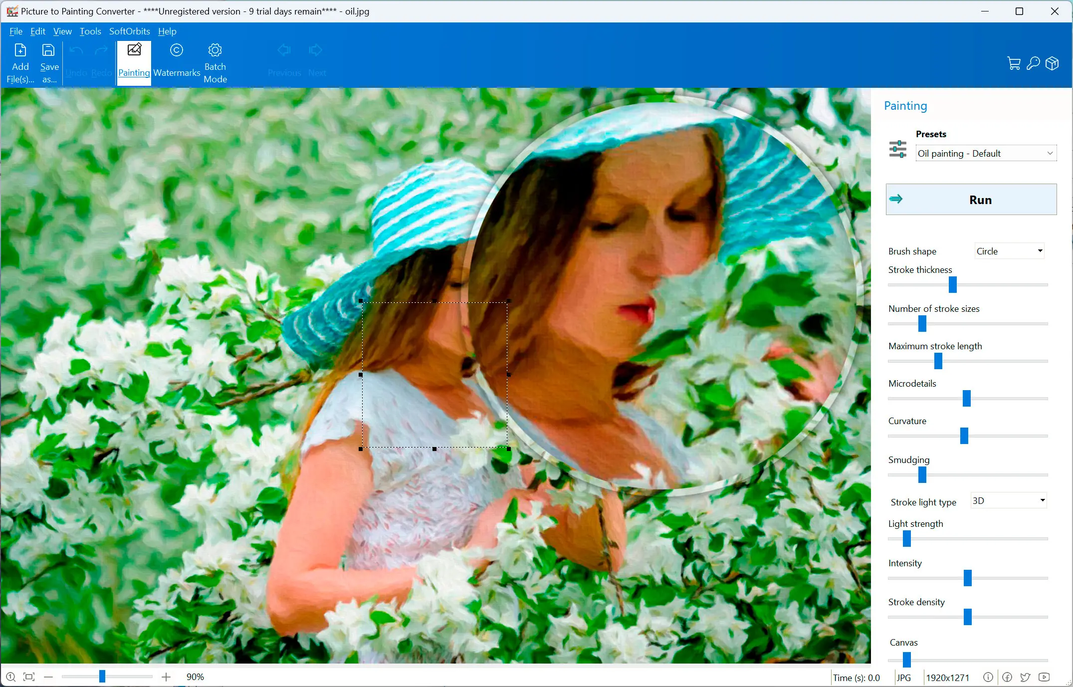 Picture to Painting Converter Screenshot.